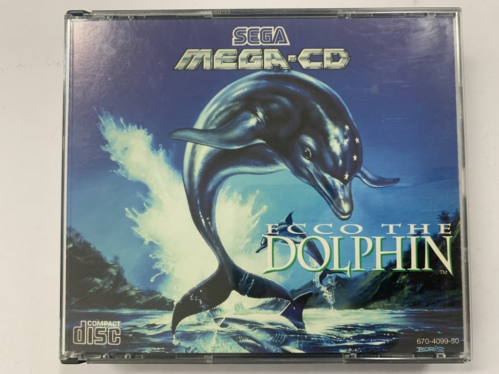 Ecco The Dolphin Sega Mega CD Game in Original Case - Classic Retro Gaming for Collectors & Nostalgic Gamers