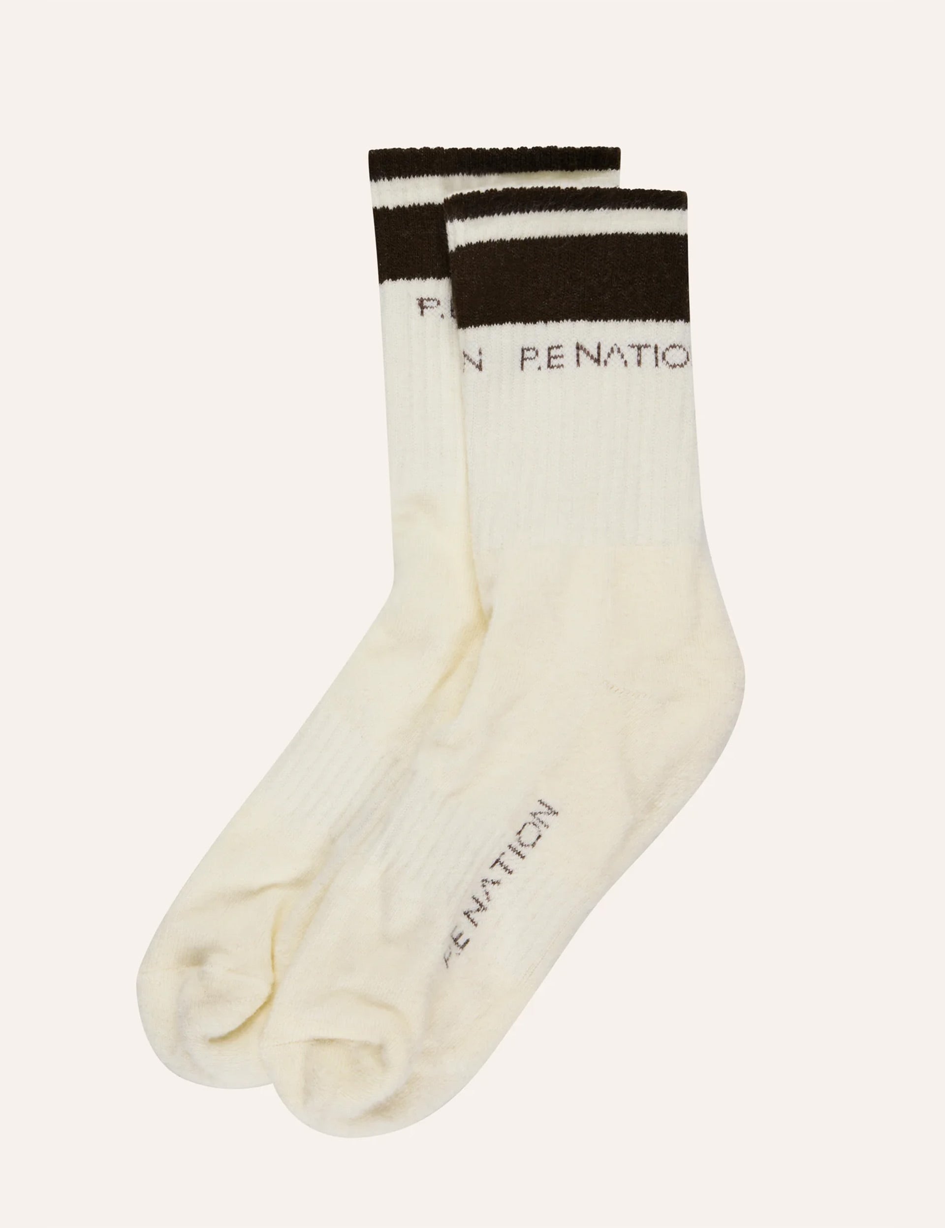 Homage Sock - Premium Whisper White/Tarmac Crew Socks for Men & Women | Comfortable Everyday Wear for Work, Gym & Casual Outfits