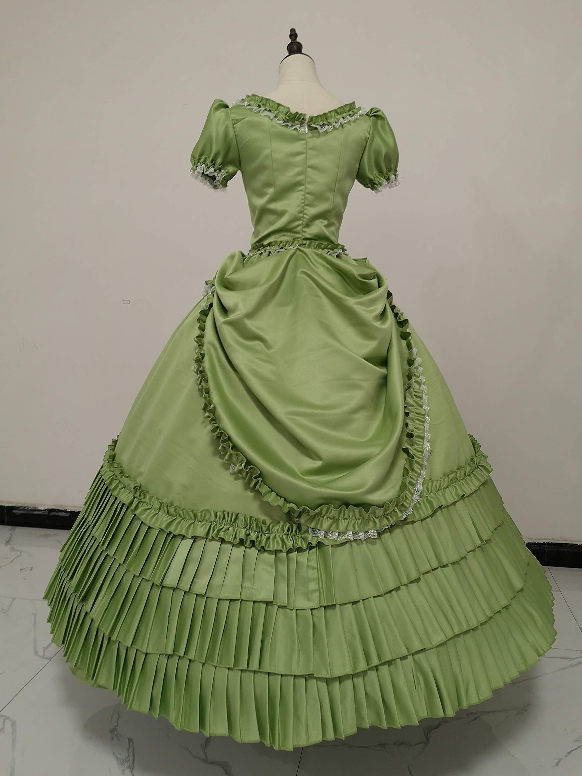 Victorian Rococo Dress for Women - Elegant Maiden Costume & Masquerade Ball Gown | Perfect for Renaissance Fairs, Cosplay, and Themed Parties