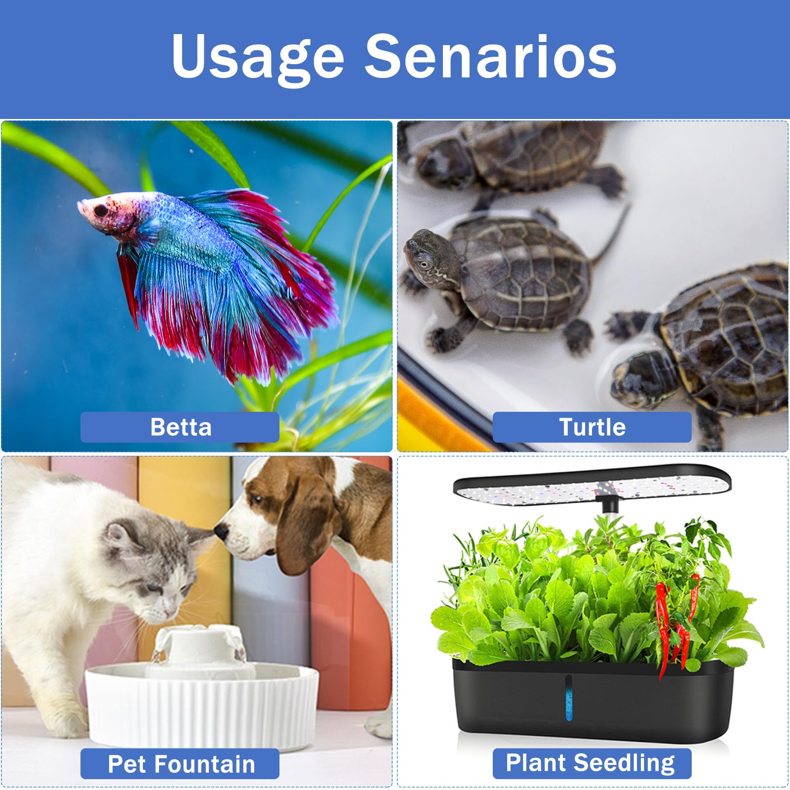 30W Super Mini Aquarium Heater with Digital Thermostat - Adjustable Submersible Betta Fish & Turtle Heater for 4-6 Gallon Tanks - Perfect for Small Home/Office Aquariums & Nano Fish Tanks
