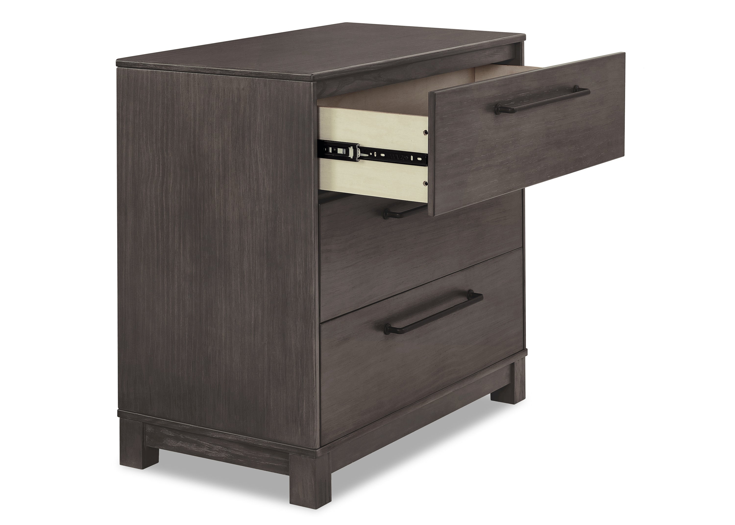 Rustic 3-Drawer Wooden Dresser with Interlocking Drawers - Perfect for Bedroom Storage & Farmhouse Decor