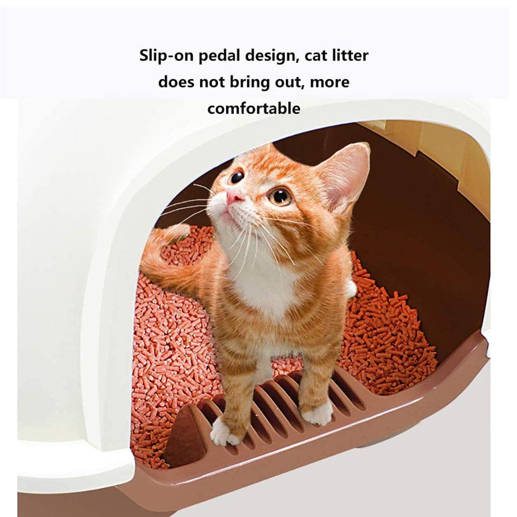 Self-Cleaning Cat Litter Box for Large Cats - High Sided Design Reduces Litter Tracking | Perfect for Multi-Cat Homes & Small Apartments