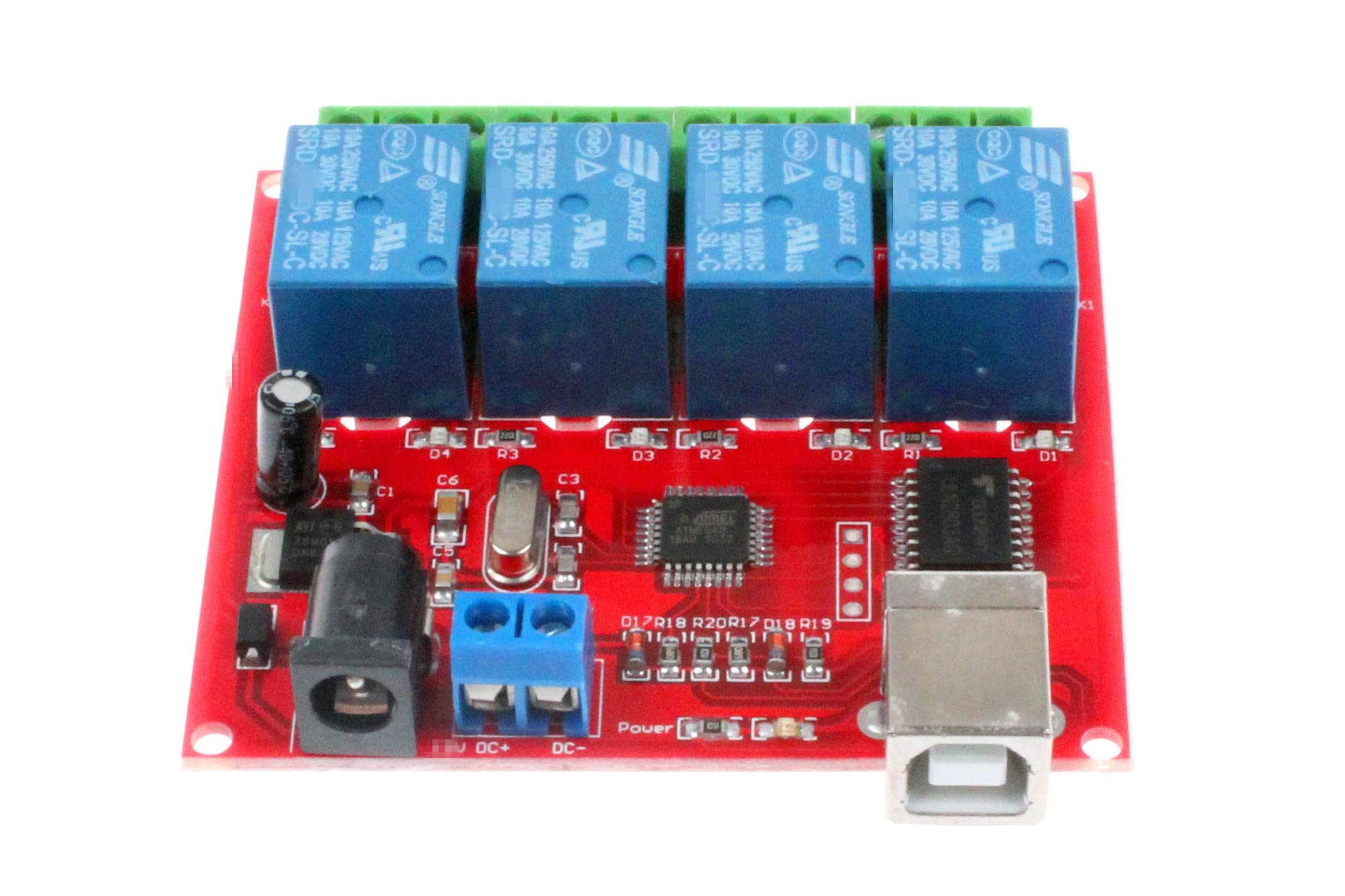 NOYITO 4-Channel USB Relay Module - 5V Plug & Play for PC Automation & Smart Control