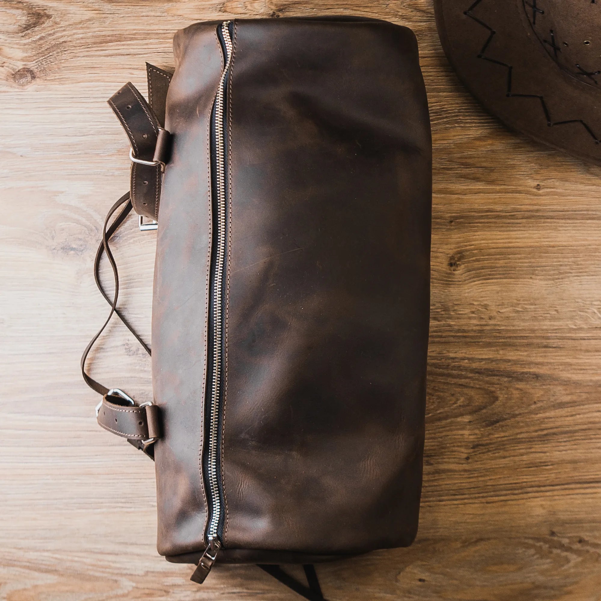 Premium Leather Saddle Bag for Biking & Motorcycle - Durable Waterproof Bike Saddle Bag with Adjustable Straps - Perfect for Cycling Commute, Road Trips & Outdoor Adventures