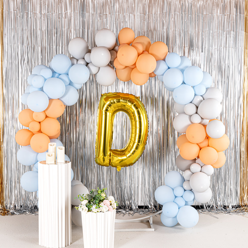 Balloonify Gold Mylar Letter D Balloon - 40 Inch Large Foil Alphabet Balloon for Birthday Party Decorations, Baby Showers & Graduation Celebrations