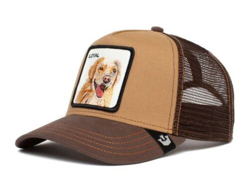 Goorin 'Loyal Dog' Brown Trucker Style Baseball Cap for Men - Casual Outdoor Hat for Hiking, Fishing, and Everyday Wear