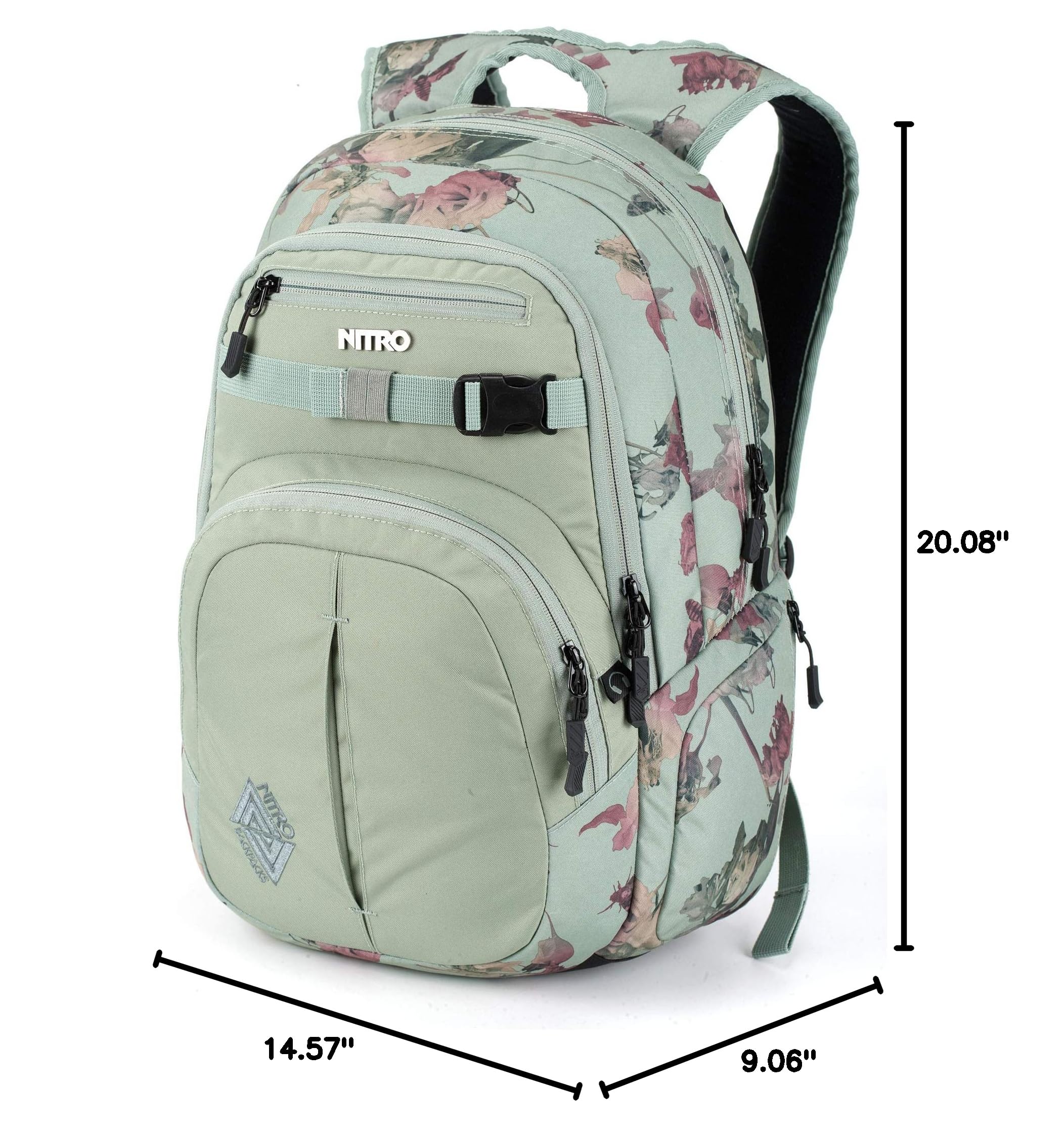 **Nitro Unisex-Adult Chase Pack 13 Backpack - Durable School & Travel Backpack for Men & Women - Perfect for College, Work, Hiking & Everyday Use**