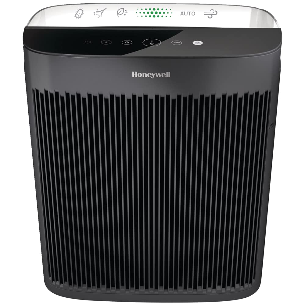 Honeywell Insight HPA5250BC True HEPA Air Purifier for Large Rooms up to 361 Sq Ft - Allergen, Smoke, Dust, Pollen Remover - Captures 99.97% of Particles - Reduces 99.9% of Viruses & Bacteria - Black - Perfect for Bedrooms, Living Rooms & Offices