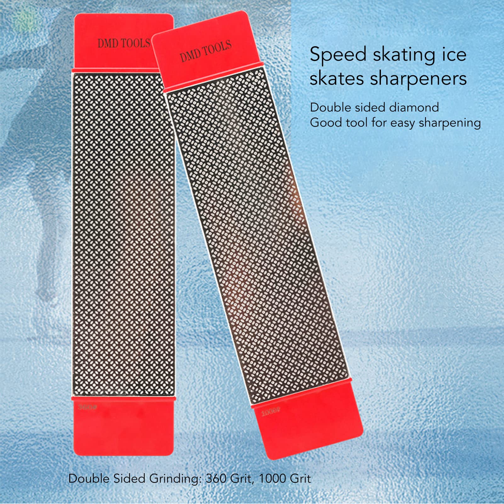 Dual Grit 360/1000 Diamond Sharpening Stone - Knife Sharpener for Skates, Garden Shears, Tools, Axes, Chisels & Shovels - Perfect for Home, Kitchen & Outdoor Use