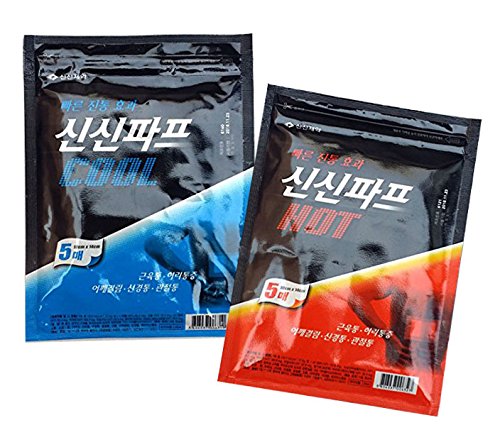 Sinsin Hot & Cool Pain Relief Patches for Shoulder & Back Muscle Ache - 60 Patches (30 Hot + 30 Cool) - Fast-Acting Therapy for Athletes, Office Workers & Post-Workout Recovery