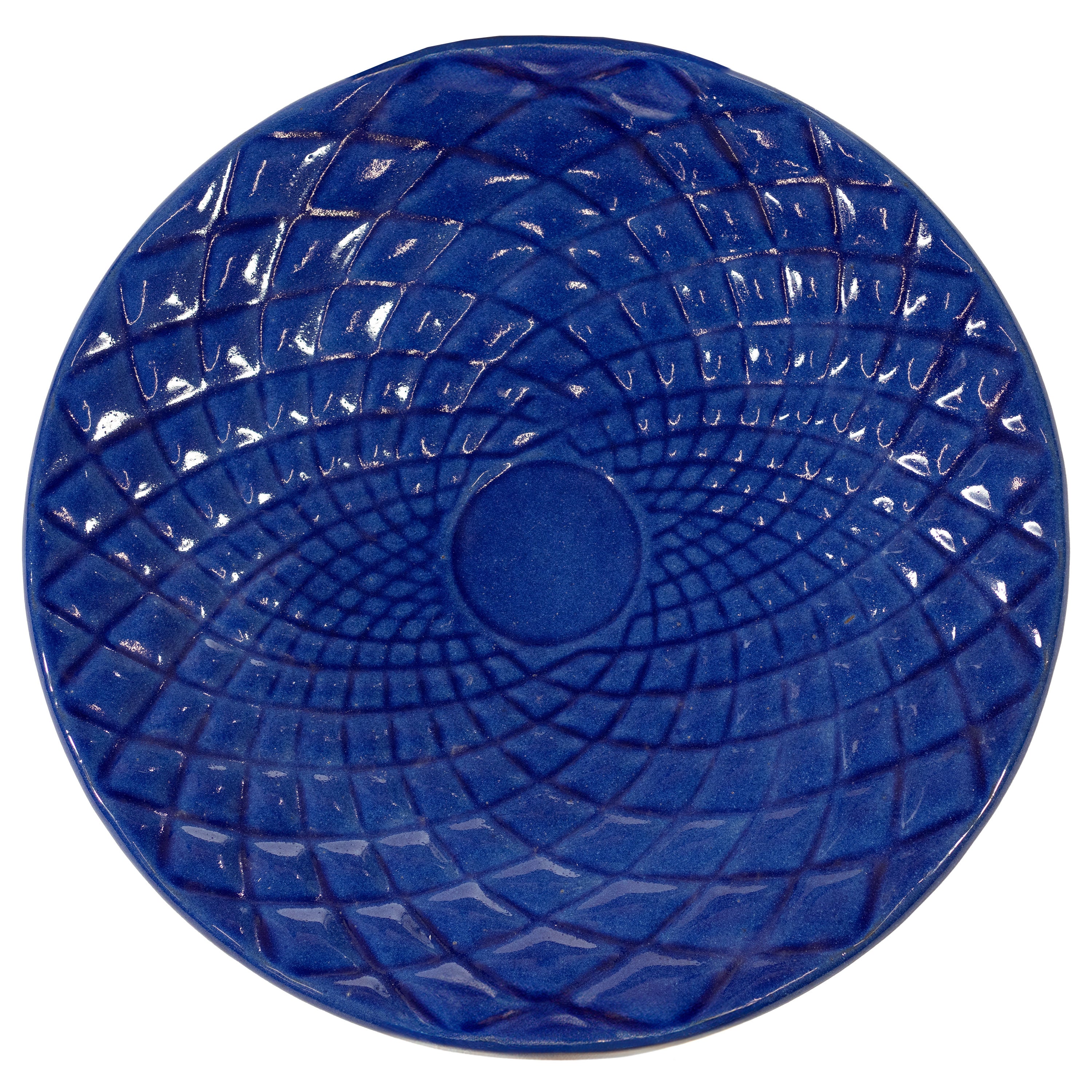 Sunnydaze Rennes Outdoor Ceramic Bird Bath - Blue Lava Finish - 22.5 Inch Height - Perfect for Garden Decor & Attracting Wild Birds