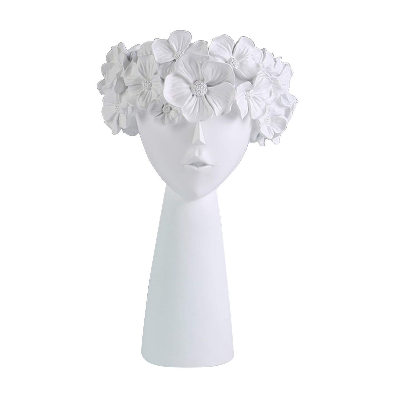 White Storage Planter Box - Decorative Vase for Flowers, Wreaths & Dolls | Perfect for Nursery, Home Decor & DIY Crafts | Great Gift Idea for Girls