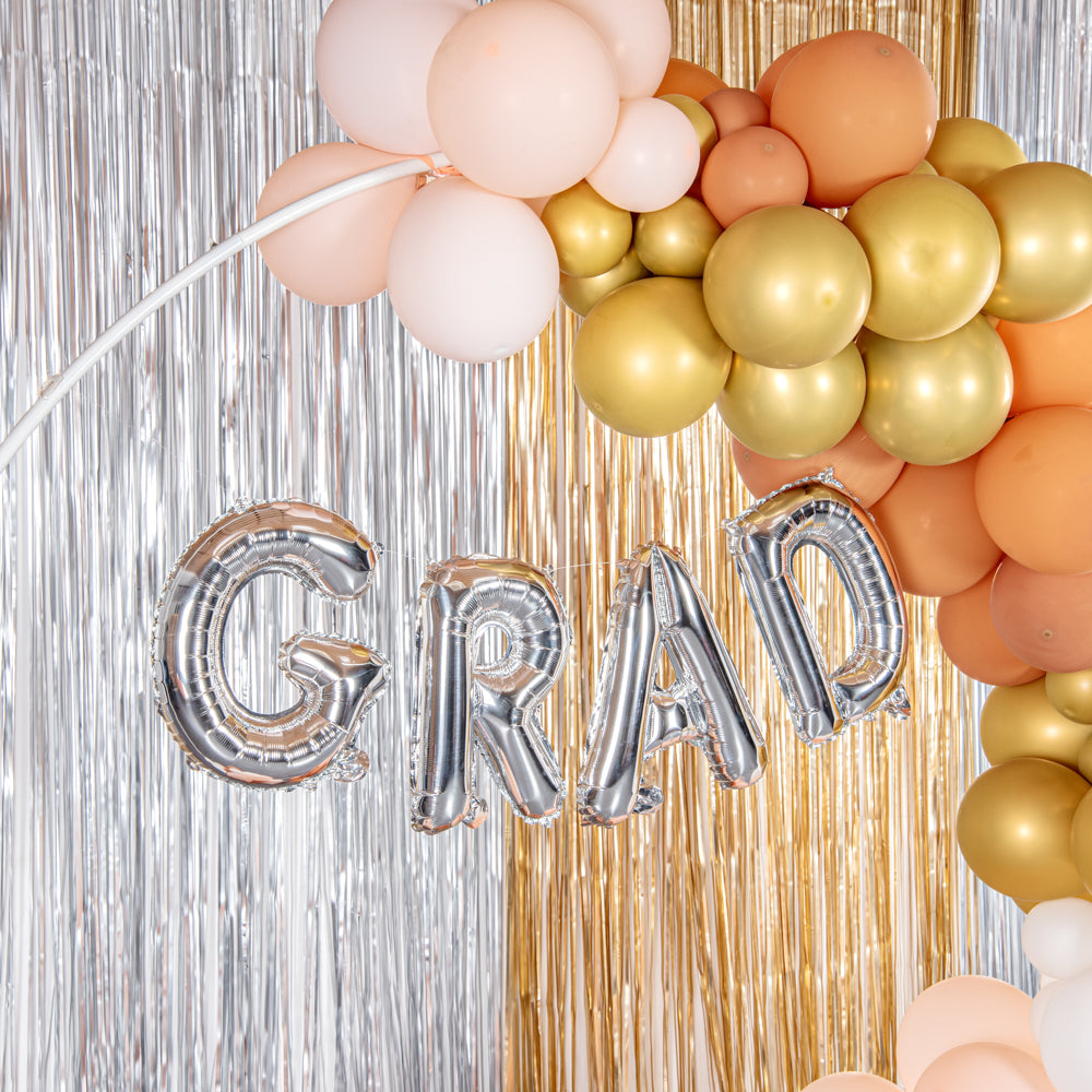 Balloonify Silver Mylar Letter D Balloon - 16 Inch Large Foil Alphabet Balloon for Birthday Party Decorations, Baby Showers & Graduation Celebrations (1 Count Box)