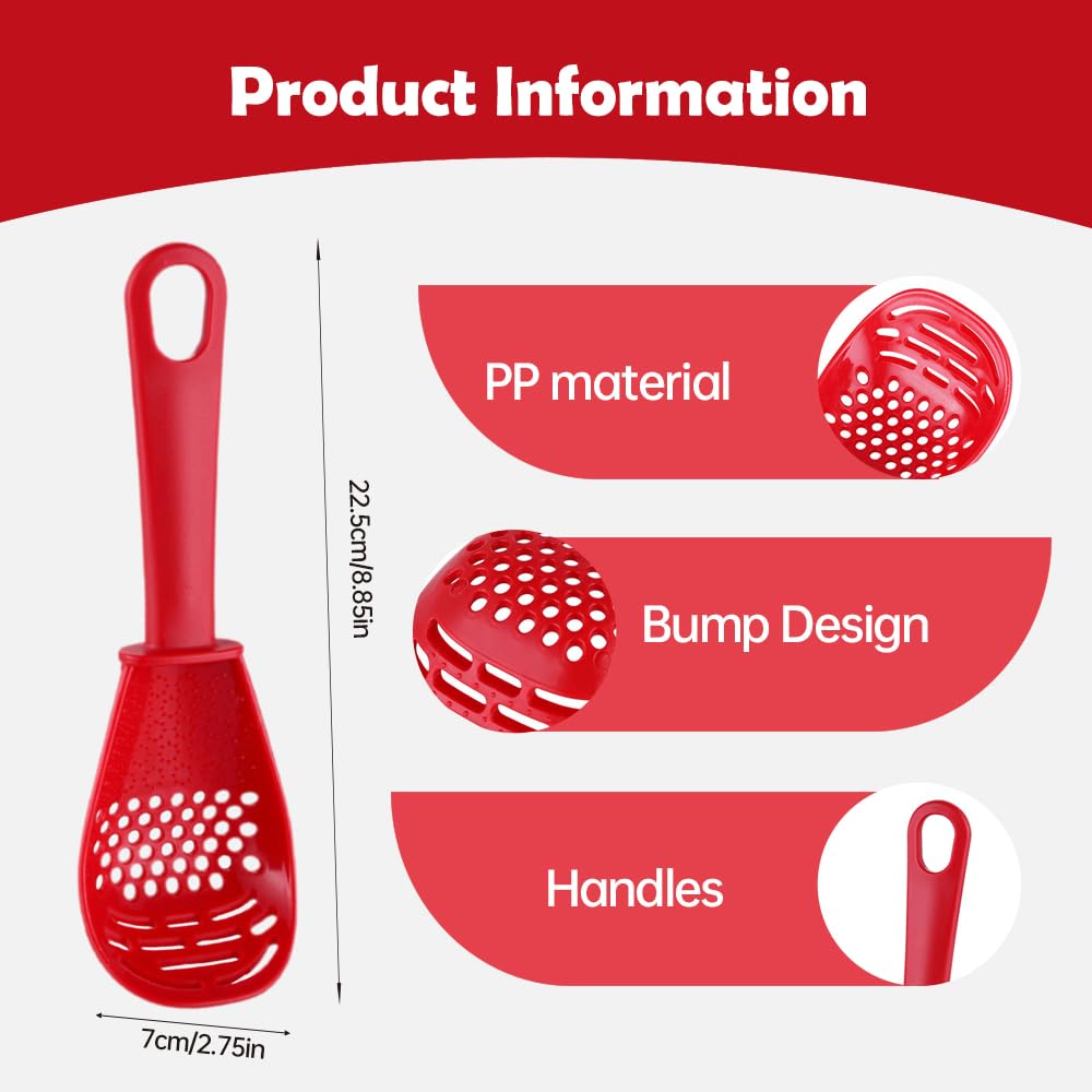 Premium 3-Piece Kitchen Cooking Spoon Set - Food Grade, Heat-Resistant Slotted & Solid Spoons for Draining, Mashing, Grating - Ideal for Cooking, Baking, Frying & Serving Pasta, Soup & Vegetables
