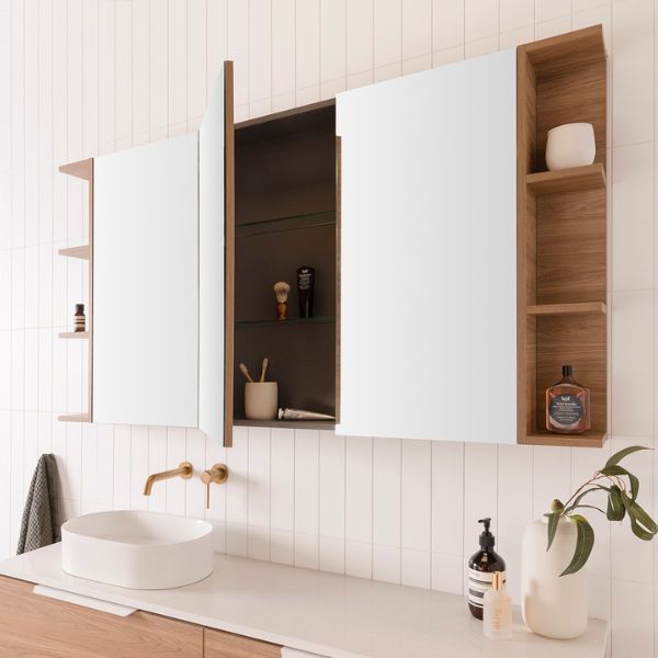 ADP Glacier Pro Shelf Shaving Cabinet - Waterproof Bathroom Storage Organizer for Razors & Toiletries | Perfect for Small Spaces, Vanity & Modern Bathroom Decor