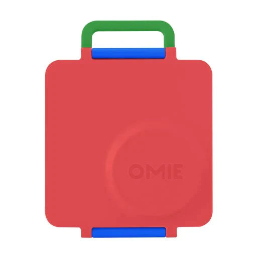 OmieBox V2 Bento Lunch Box for Kids - Leak Proof & Insulated - Scooter Red Design - Perfect for School, Picnics & Travel
