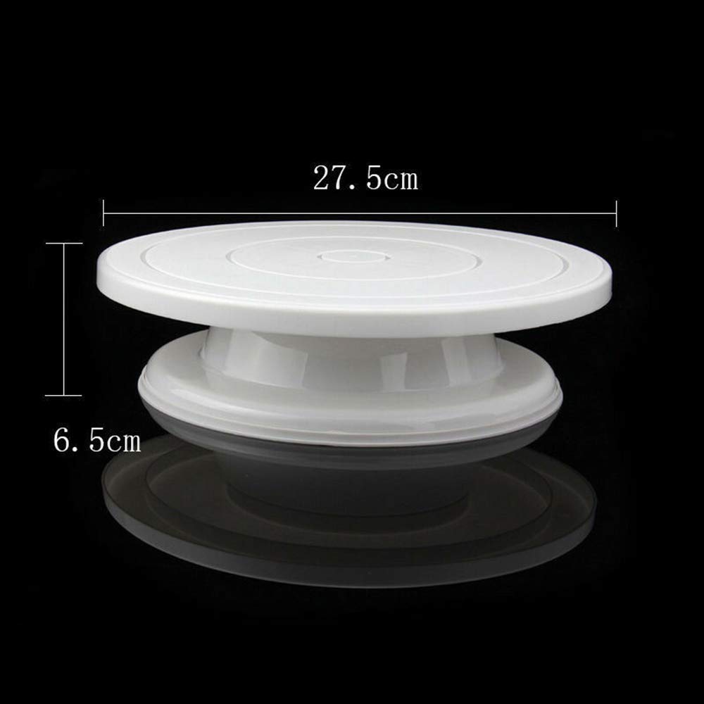 Hofumix 12-Inch Revolving Cake Stand - Premium Cake Decorating Turntable for Baking, Frosting & Decorating - Durable Cake Turning Table with Non-Slip Base - Perfect for Birthday Cakes, Wedding Cakes & Dessert Presentation (1 Pack)