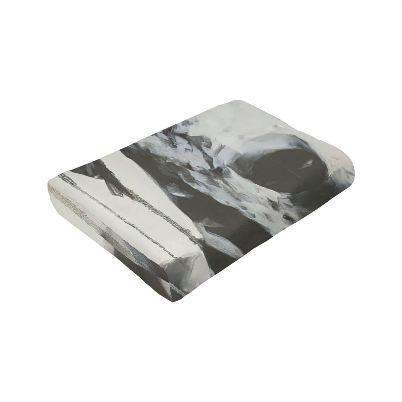 Large Black and White Harlequin Great Dane Mix Flannel Plush Soft Thanksgiving Throw Blanket - Cozy Lightweight Decorative Couch Blanket for Fall, Winter & Holiday Decor