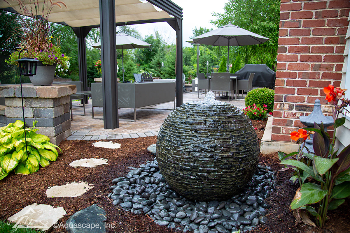 Stacked Slate Spheres - Natural Stone Home Decor for Modern Living Rooms, Office Desks & Zen Gardens | Elegant Decorative Accent Pieces for Interior Design