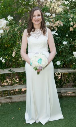 BHLDN Jenny Yoo Winslet Wedding Gown - Elegant A-Line Lace Bridal Dress for Bride, Perfect for Church Ceremony & Beach Weddings