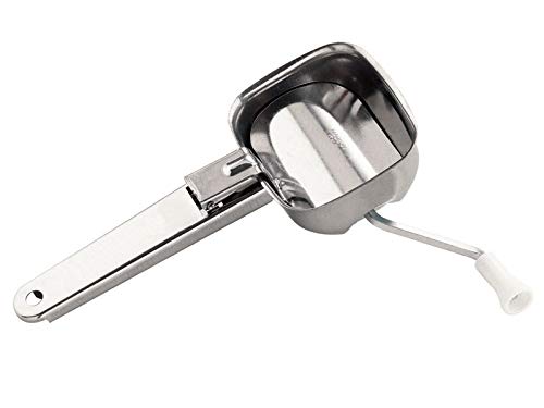 Premium Stainless Steel Parsley Mincer Grater with Lid - Herb Mill for Garlic, Onion, Ginger & Spices - Perfect for Cooking, Salad Prep & Garnishing Dishes