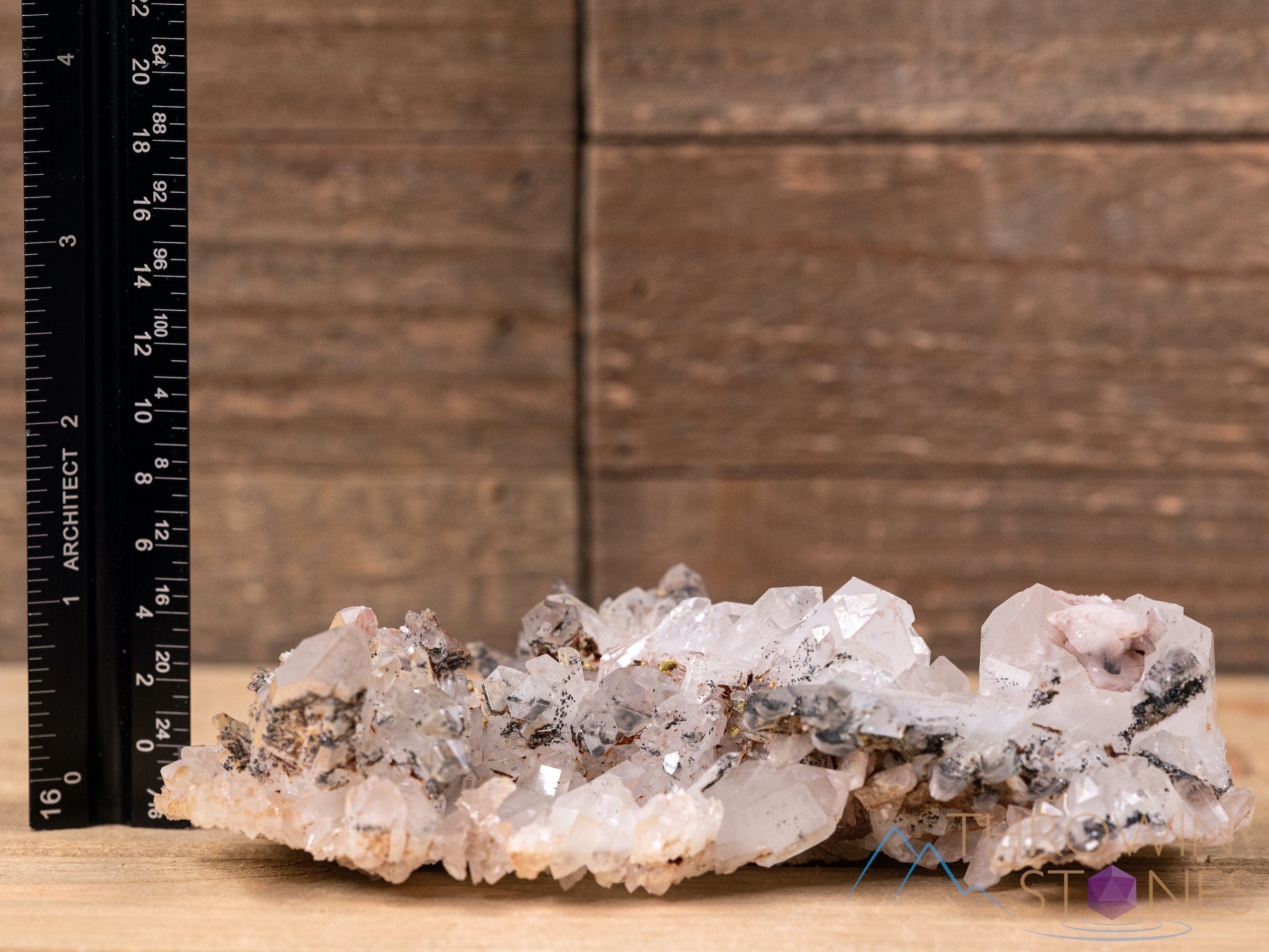 Messina Quartz with Hematite, Epidote, Piemontite - Natural Raw Crystal Cluster | Healing Stones Collection, Housewarming Gift, Home & Office Decor | Perfect for Meditation, Reiki & Spiritual Healing