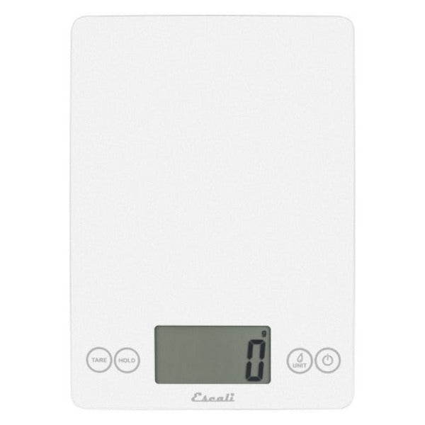 Escali Arti Glass Digital Kitchen Scale - Precise Food Weighing for Baking, Cooking & Meal Prep | Elegant Glass Design for Modern Kitchens
