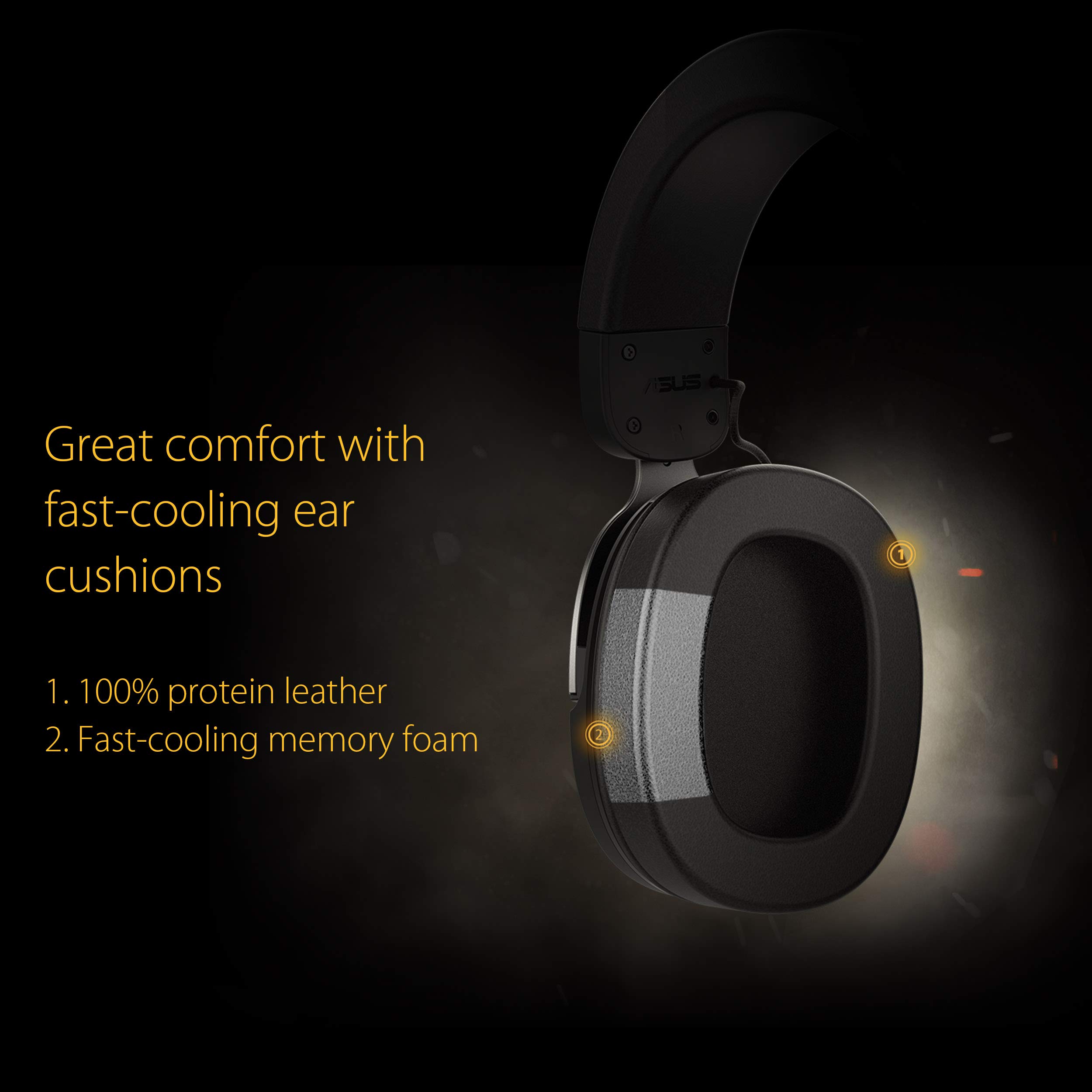 ASUS TUF Gaming H3 Gun Metal Wired Gaming Headset with 7.1 Virtual Surround Sound, Stainless Steel Headband & Cooling Ear Cushions for PC, PS4, Xbox One, Nintendo Switch - Perfect for Competitive Gaming, Streaming & Long Gaming Sessions