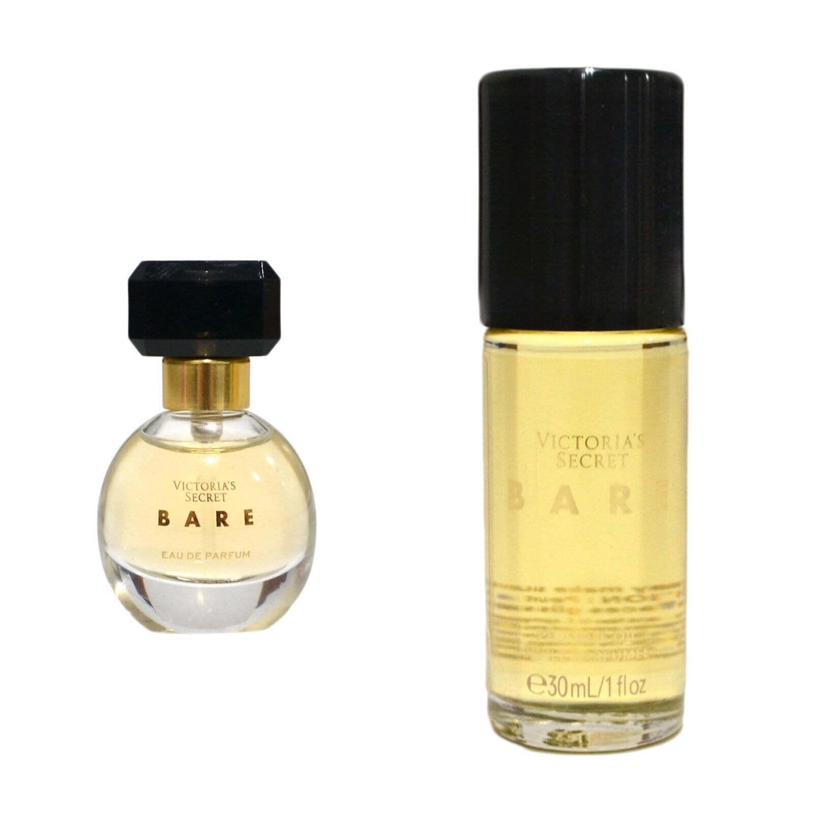 Victoria's Secret Bare Travel Size Eau De Parfum & Perfume Oil Gift Set for Women - Long Lasting Fragrance Combo for Vacation, Work & Date Night