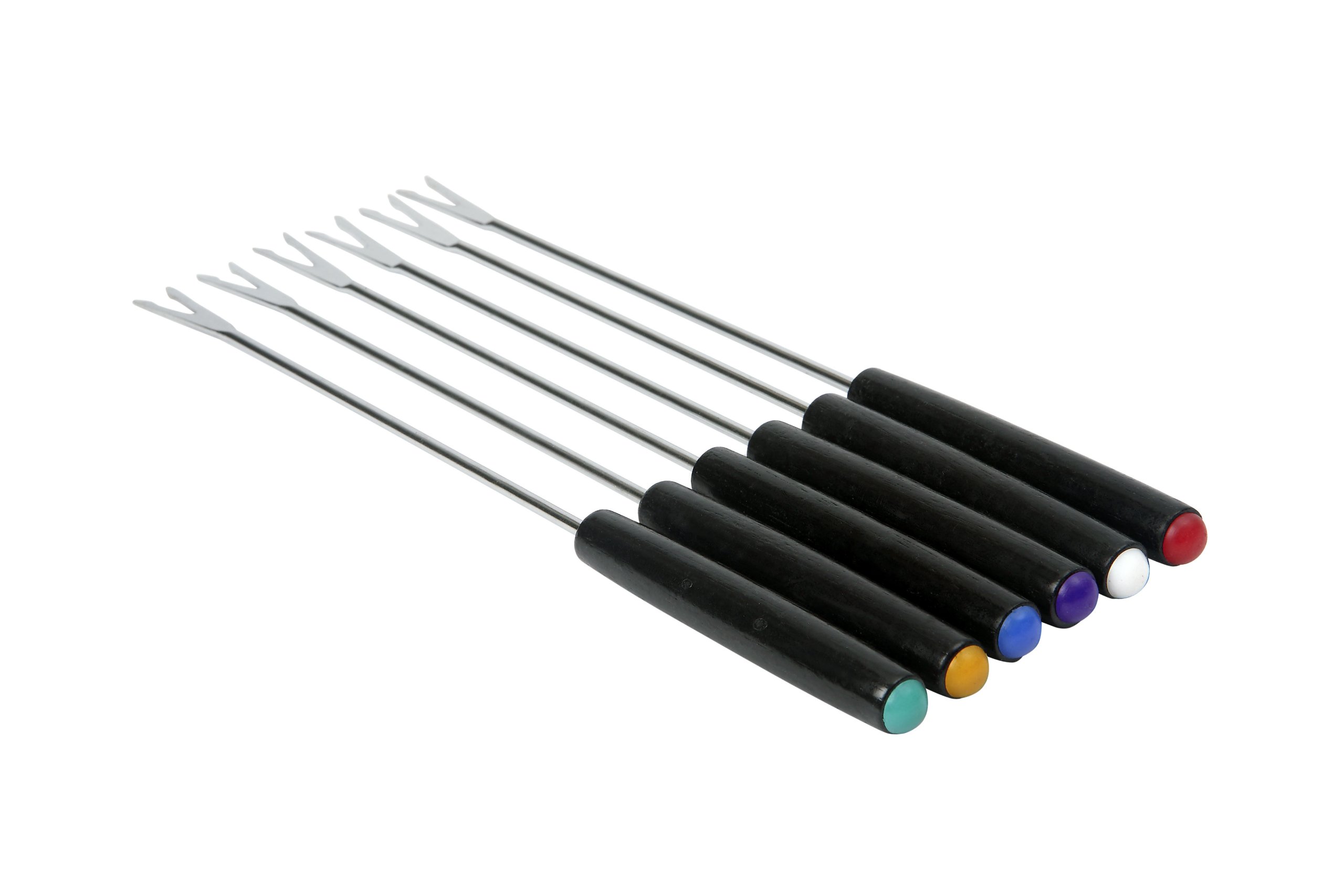 Premium Stainless Steel Fondue Forks Set of 6 - Heat-Resistant & Durable Cheese & Chocolate Fondue Forks - Perfect for Parties, Family Gatherings & Romantic Dinners