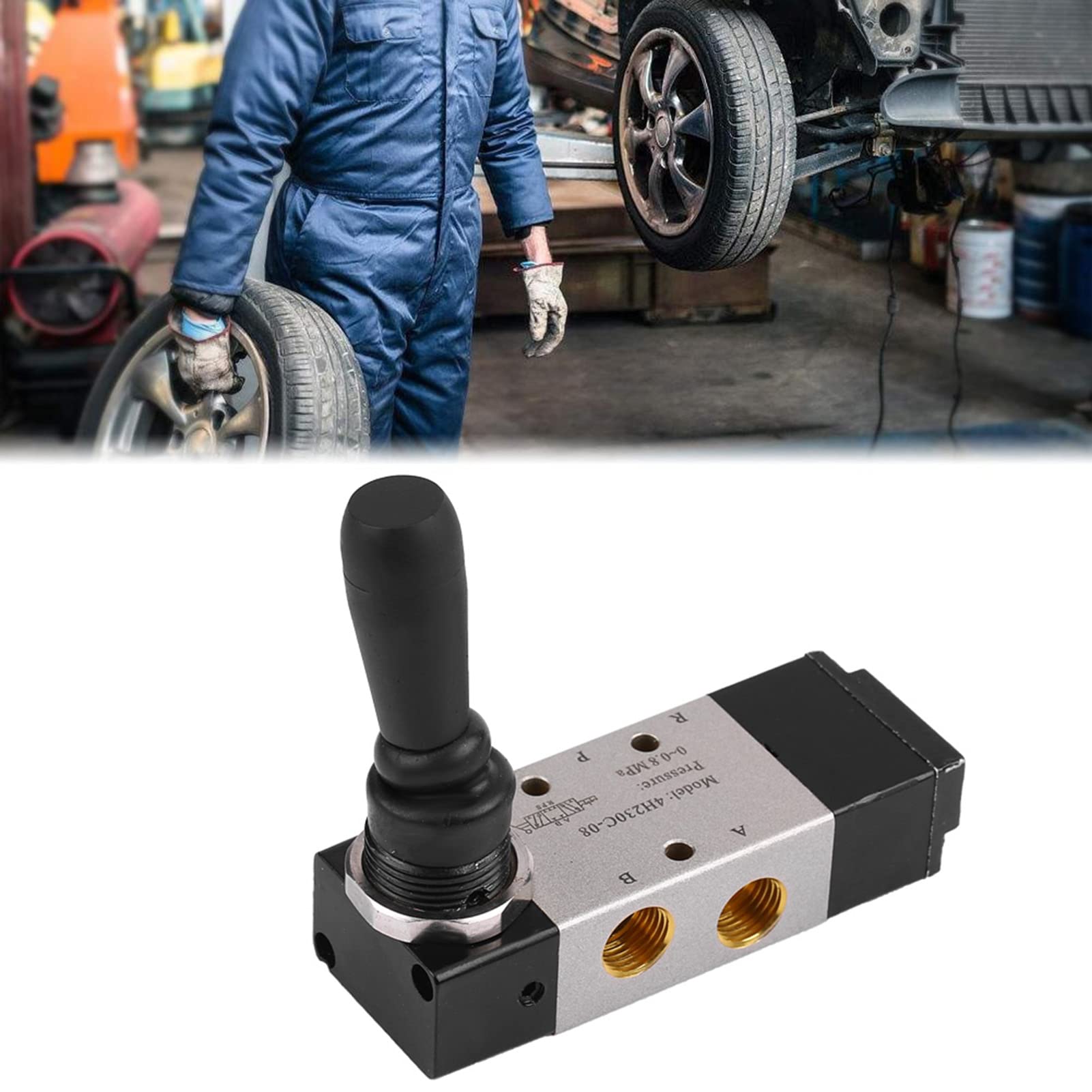 Aluminum Alloy Hand Controlled Air Valve Switch for Tire Changer - Heavy Duty Assist Arm with Ergonomic Design - Perfect for Auto Repair Shops & Tire Changing Stations