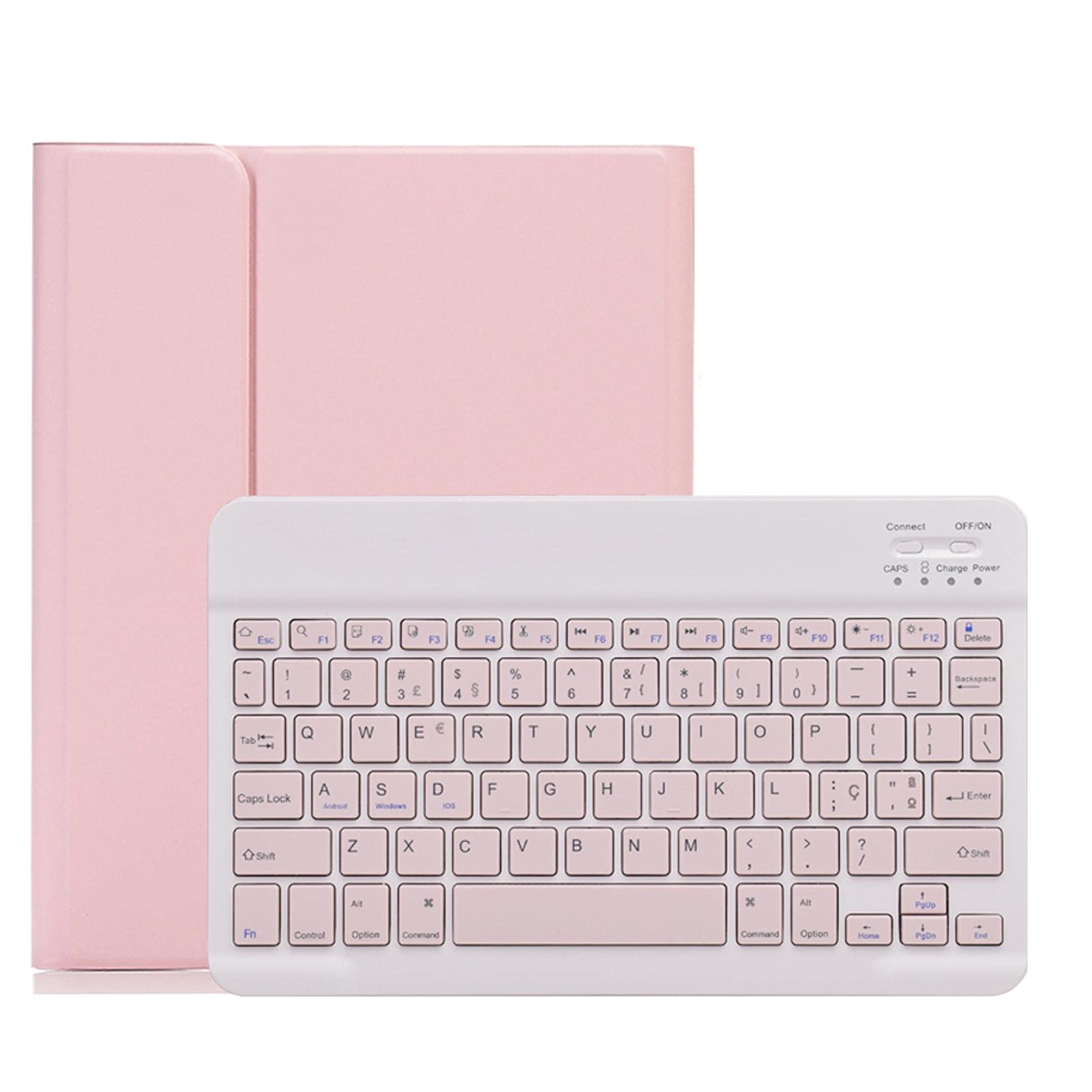 iPad Pro 9.7 Keyboard Case with Backlit & Pen Holder - Pink | Detachable Bluetooth Keyboard for Work & Study