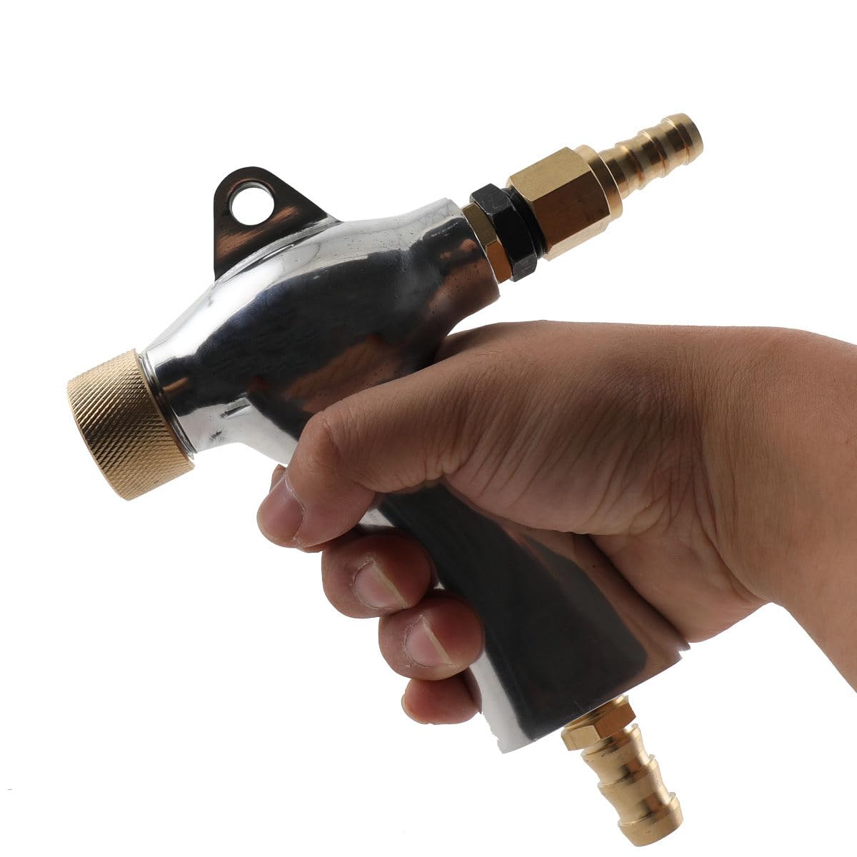 Air Sand Blaster Gun Kit with 5 Ceramic Nozzles - Professional Sandblasting Tool for Metal, Wood & Auto Restoration | Perfect for Sand Blasting Cabinets, Rust Removal & Surface Preparation