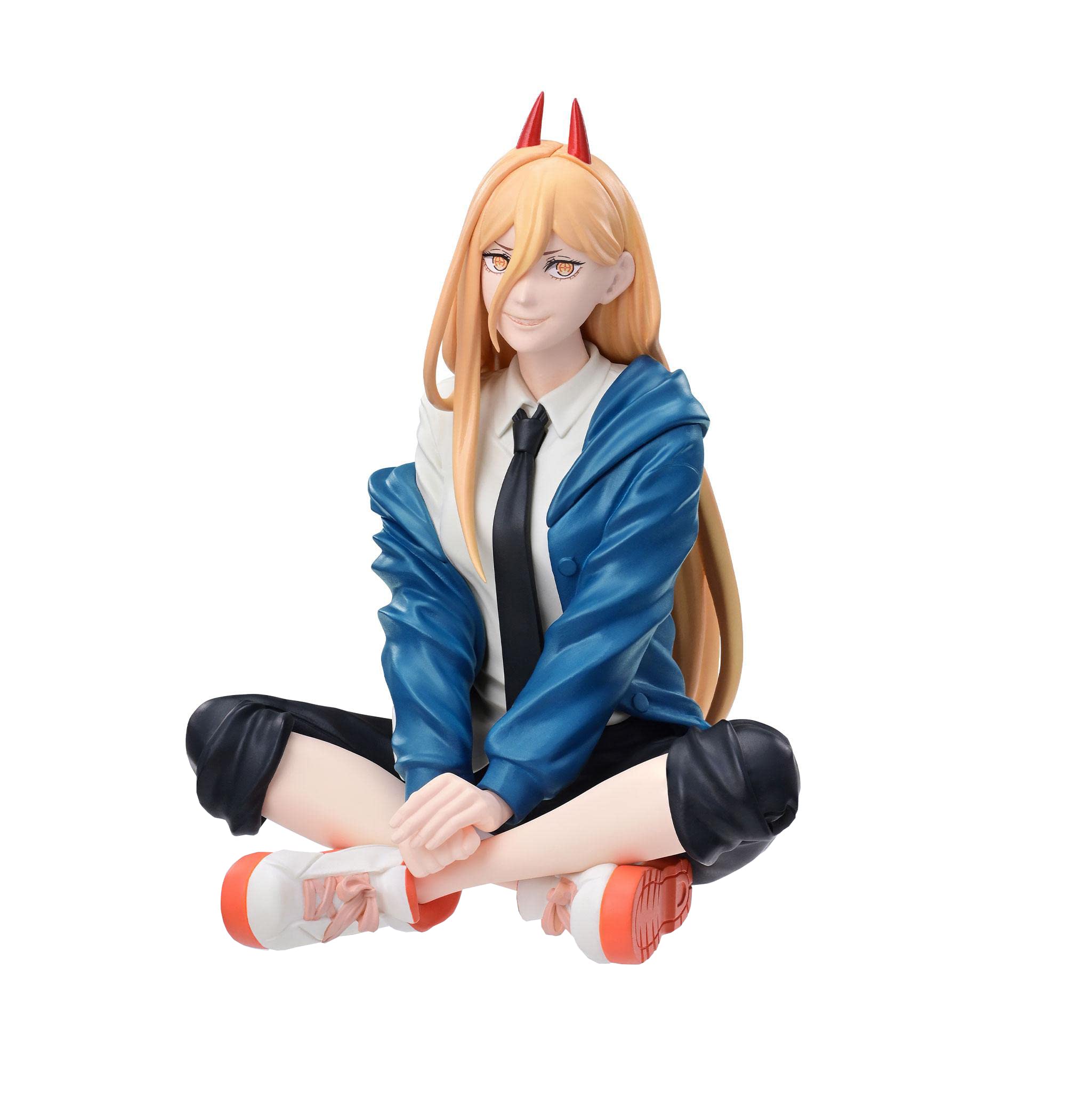 SEGA Chainsaw Man Power Statue - Denji PM Perching Figure - Anime Collectible for Display & Gift - Perfect for Fans, Home Decor, and Office Desk