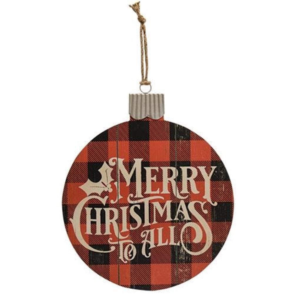 Buffalo Check Christmas Lighted Sign - Holiday Decor for Home, Party & Festive Season | Perfect for Fireplace, Mantel & Front Door Decorations