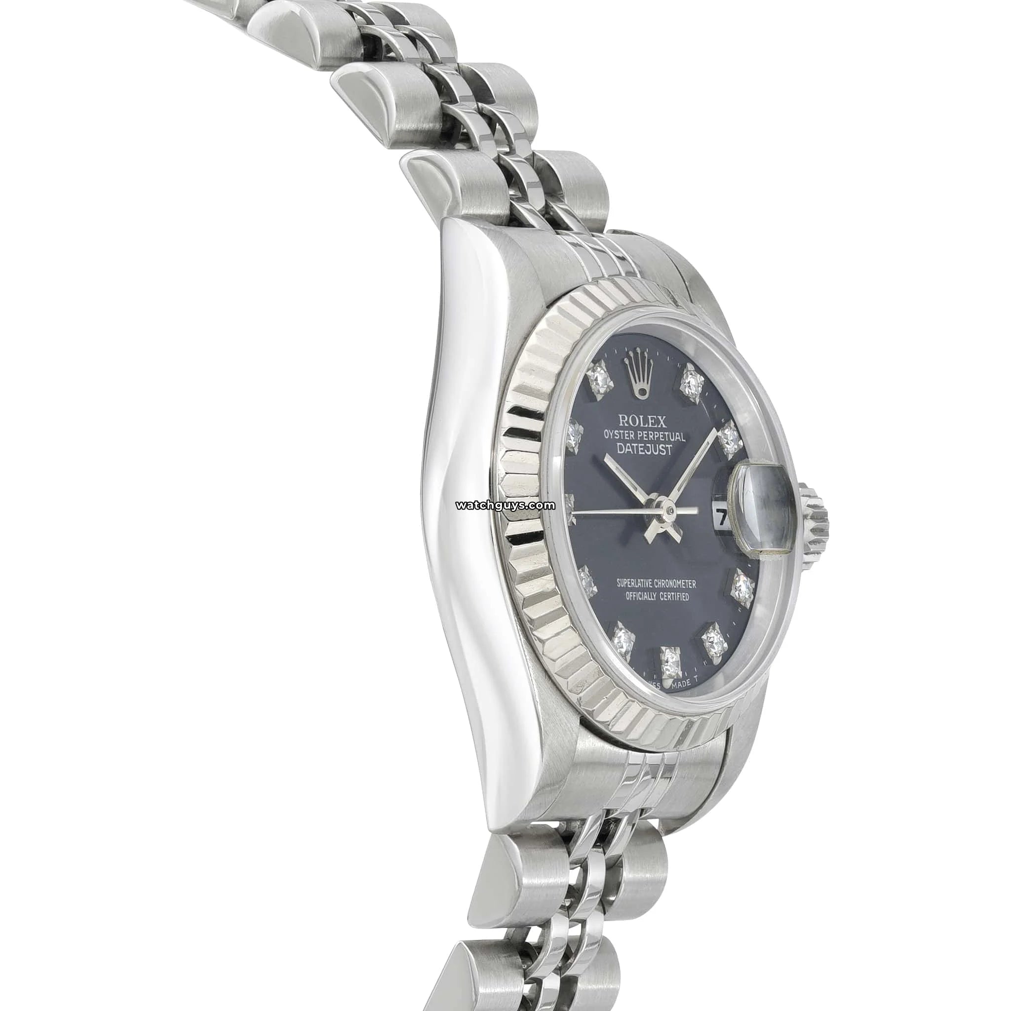 Rolex Datejust 69174 Ladies Watch - 26mm Blue Dial with Diamond Hour Markers - Luxury Swiss Timepiece for Women - Perfect for Business, Gala & Special Occasions