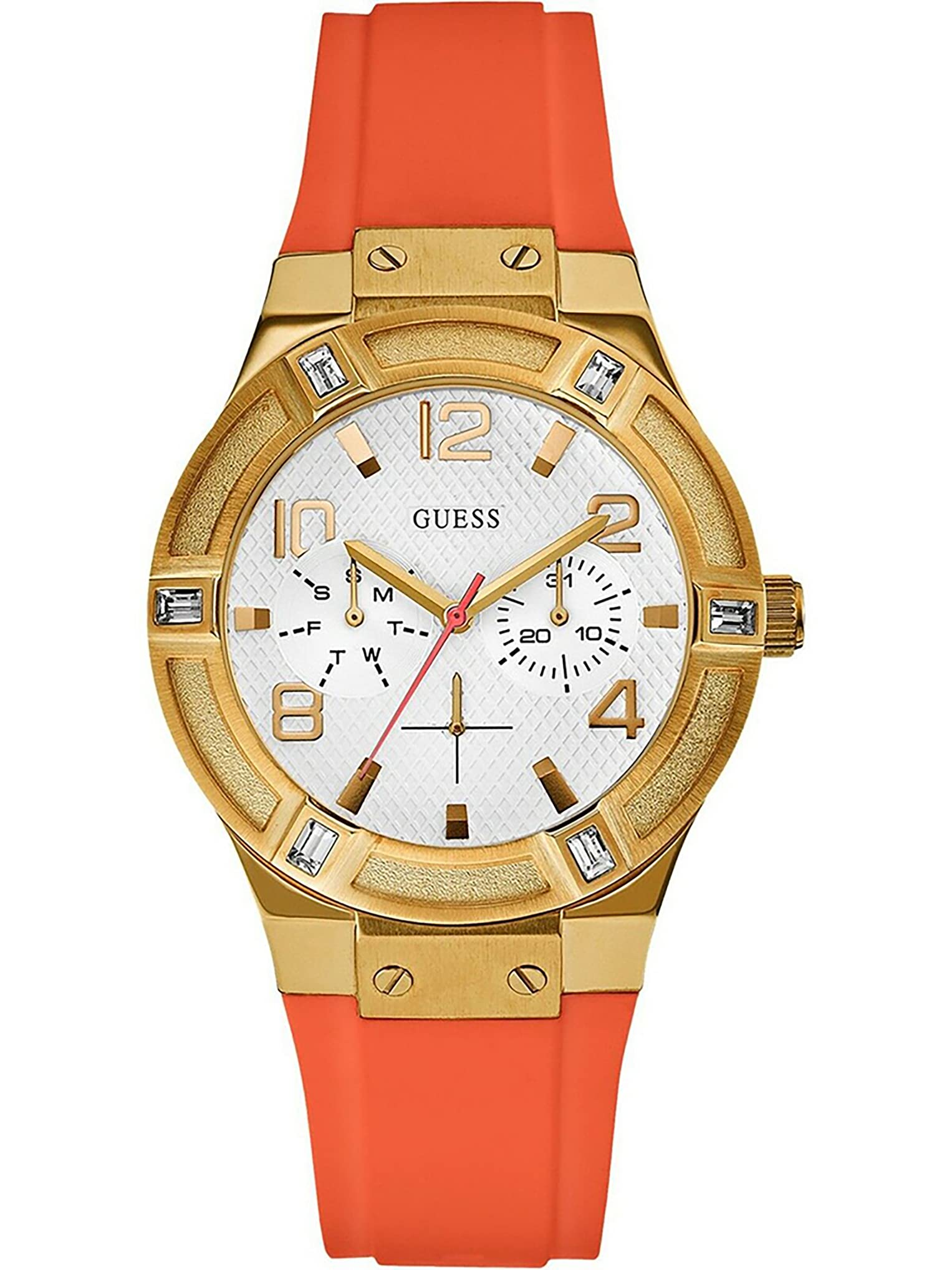GUESS LADY S15 Women's Watch W0564L2 - Elegant Stainless Steel Analog Watch with Date Window, Perfect for Office, Party & Everyday Wear