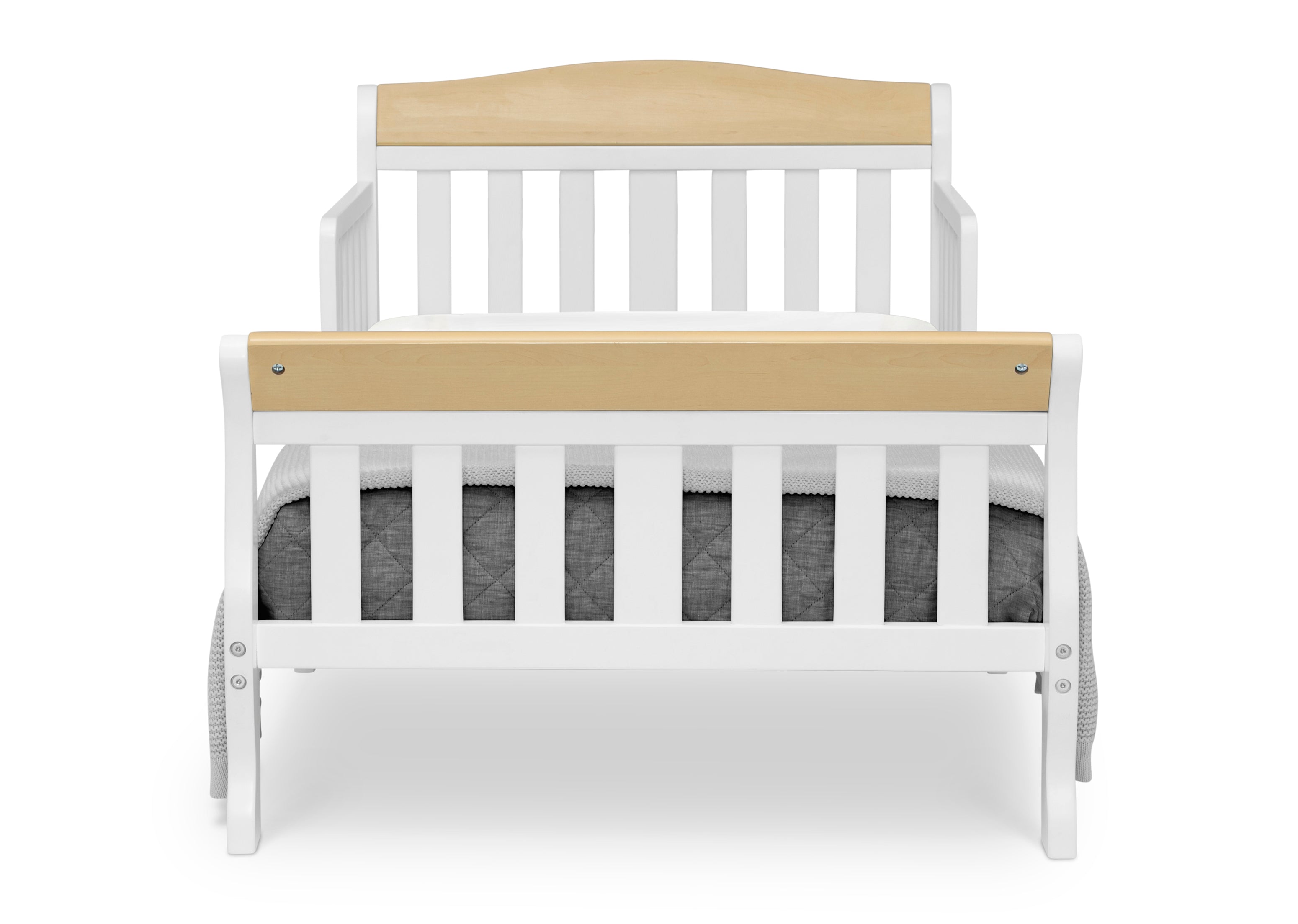 Canton Toddler Bed for Kids - Safe & Comfortable Wooden Toddler Bed with Guardrails | Perfect for Nursery, Daycare & Transitioning from Crib to Big Kid Bed