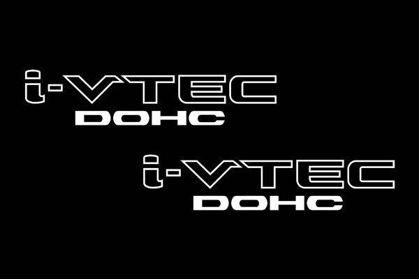 Custom VTEC DOHC Vinyl Stickers (2-Pack) - Die-Cut Decals for Honda Civic Si, Type R & RSX - Perfect for Car Enthusiasts & Vehicle Customization