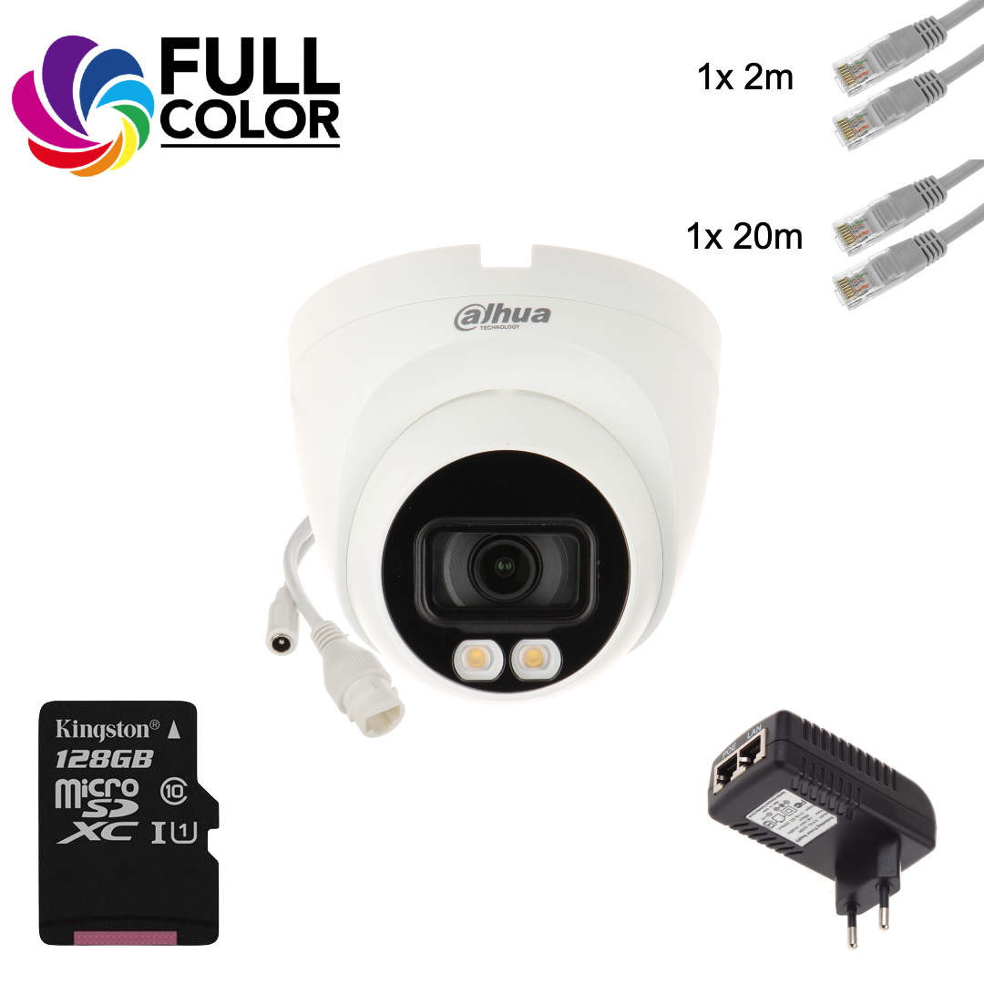 Stand Alone Security Camera Set - Full Color HD with All Accessories for Home & Business Surveillance