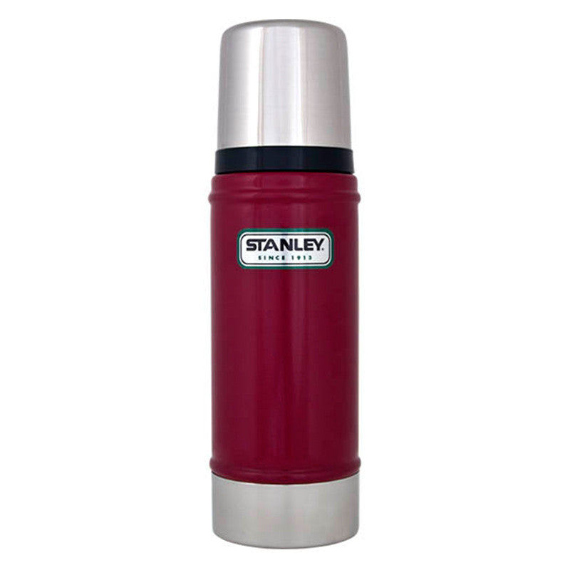 Stanley Classic Vacuum Insulated Stainless Steel Water Bottle 16oz (0.47L) - Keeps Drinks Hot/Cold for Hours - Perfect for Hiking, Camping, Office & Outdoor Activities