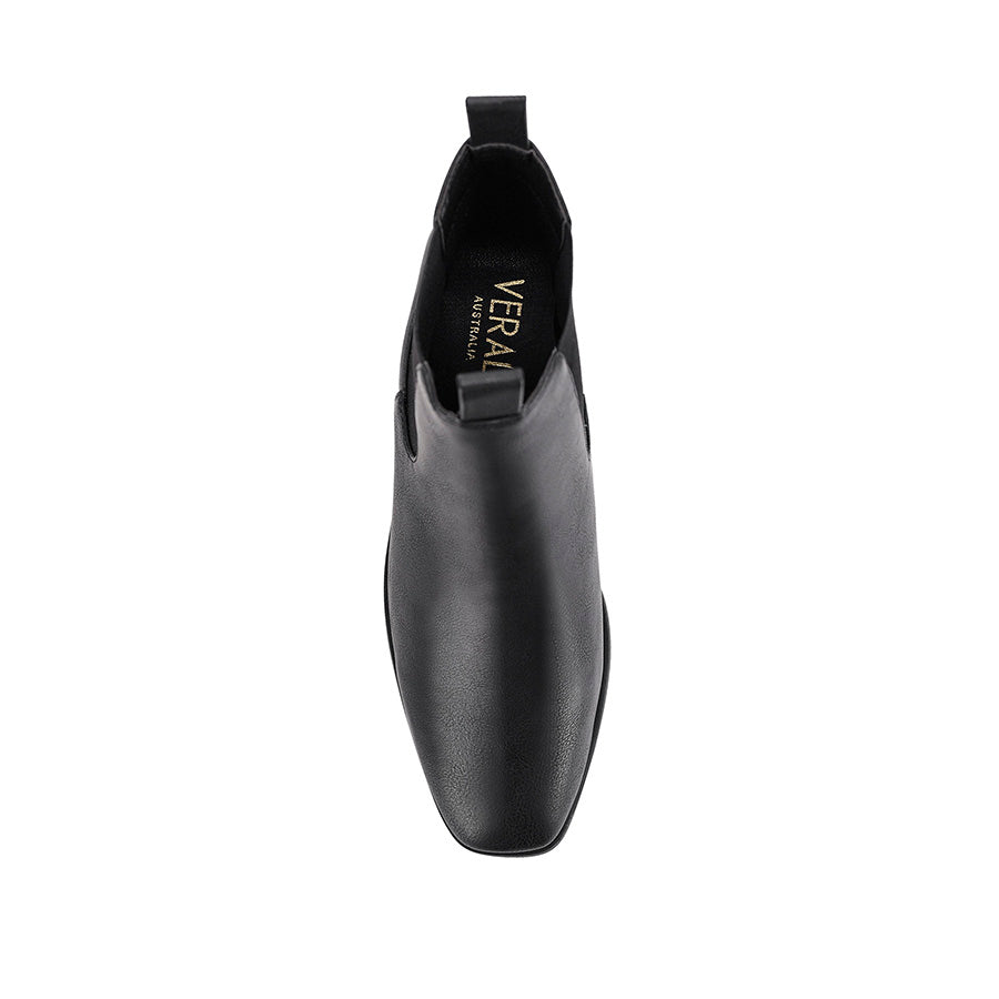 Nas II Chelsea Ankle Boots for Women - Stylish Black Leather Boots | Comfortable & Fashionable | Perfect for Office, Casual Outings & Fall/Winter Seasons
