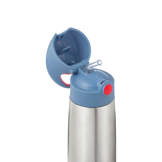 b.box Insulated Stainless Steel Drink Bottle 500ml - Leak Proof, BPA Free, Keeps Drinks Cold for 24 Hours (Blue Blaze) - Perfect for School, Gym, Hiking & Outdoor Activities