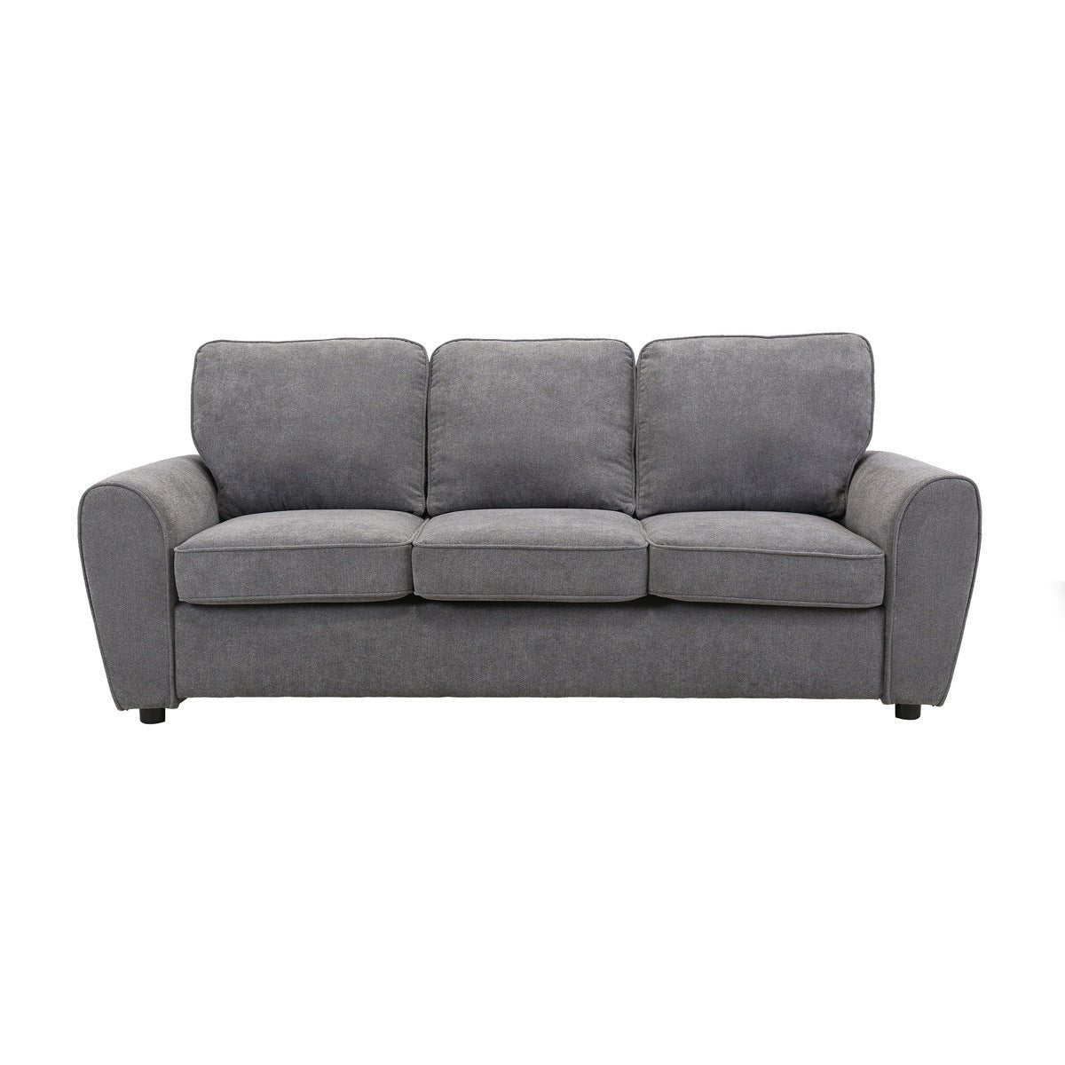 Bethany Collection Grey Fabric Sofa - Modern Living Room Furniture for Comfortable Relaxation & Home Decor
