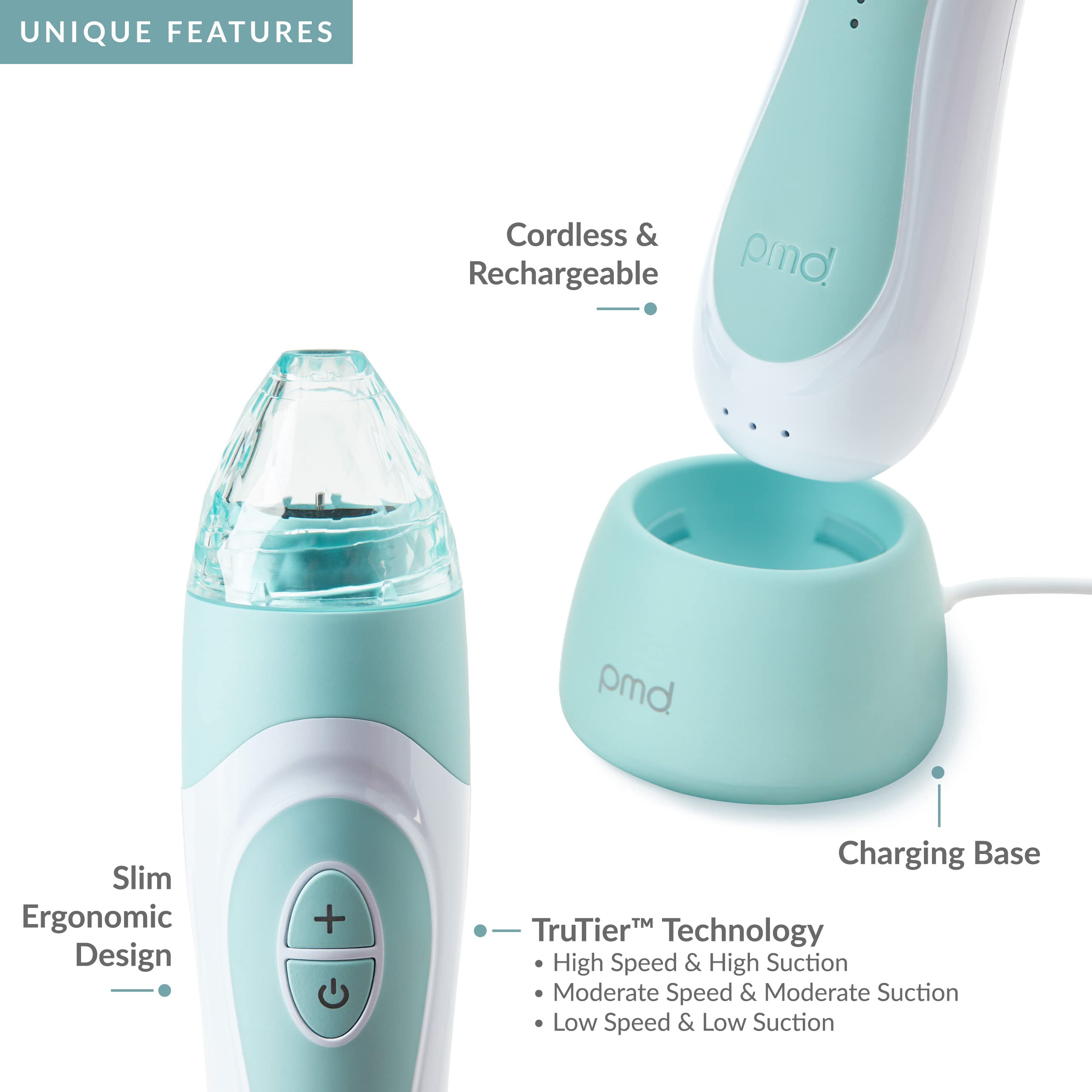 PMD Personal Microderm Elite Pro - At-Home Microdermabrasion Device for Face & Body - Exfoliating Crystals & Vacuum Suction Machine - 3 Speed Settings for Glowing Skin - Perfect for Anti-Aging, Acne Treatment & Skin Rejuvenation at Home