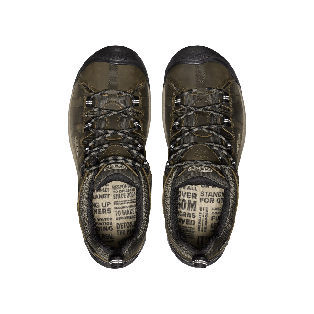 Men's TARGHEE II Waterproof Hiking Boots - Dark Olive/Plaza Taupe - Lightweight & Durable for Outdoor Adventures, Trail Running & Camping