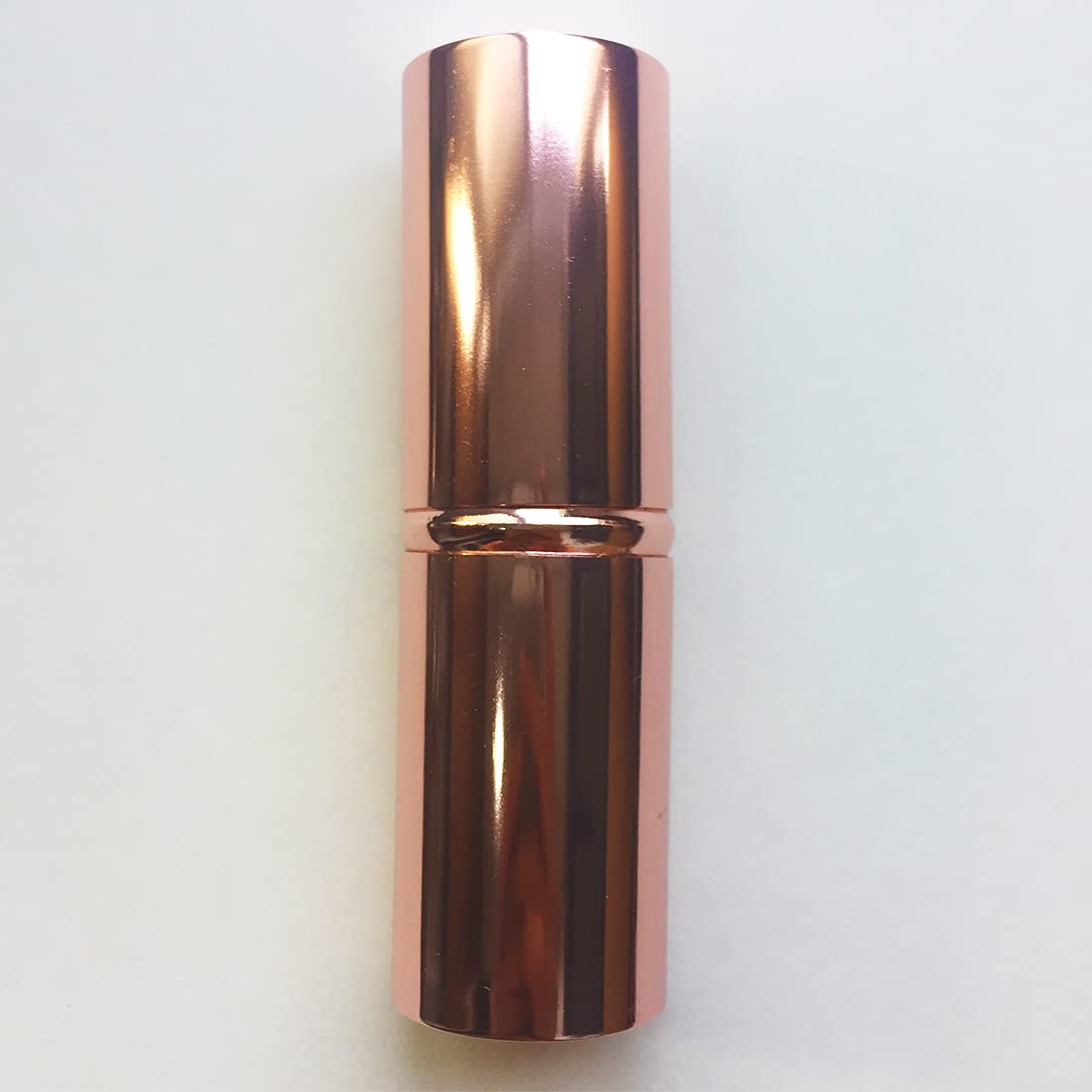 Retractable Kabuki Brush Set - Rose Gold for Blush & Foundation - Travel-Friendly Makeup