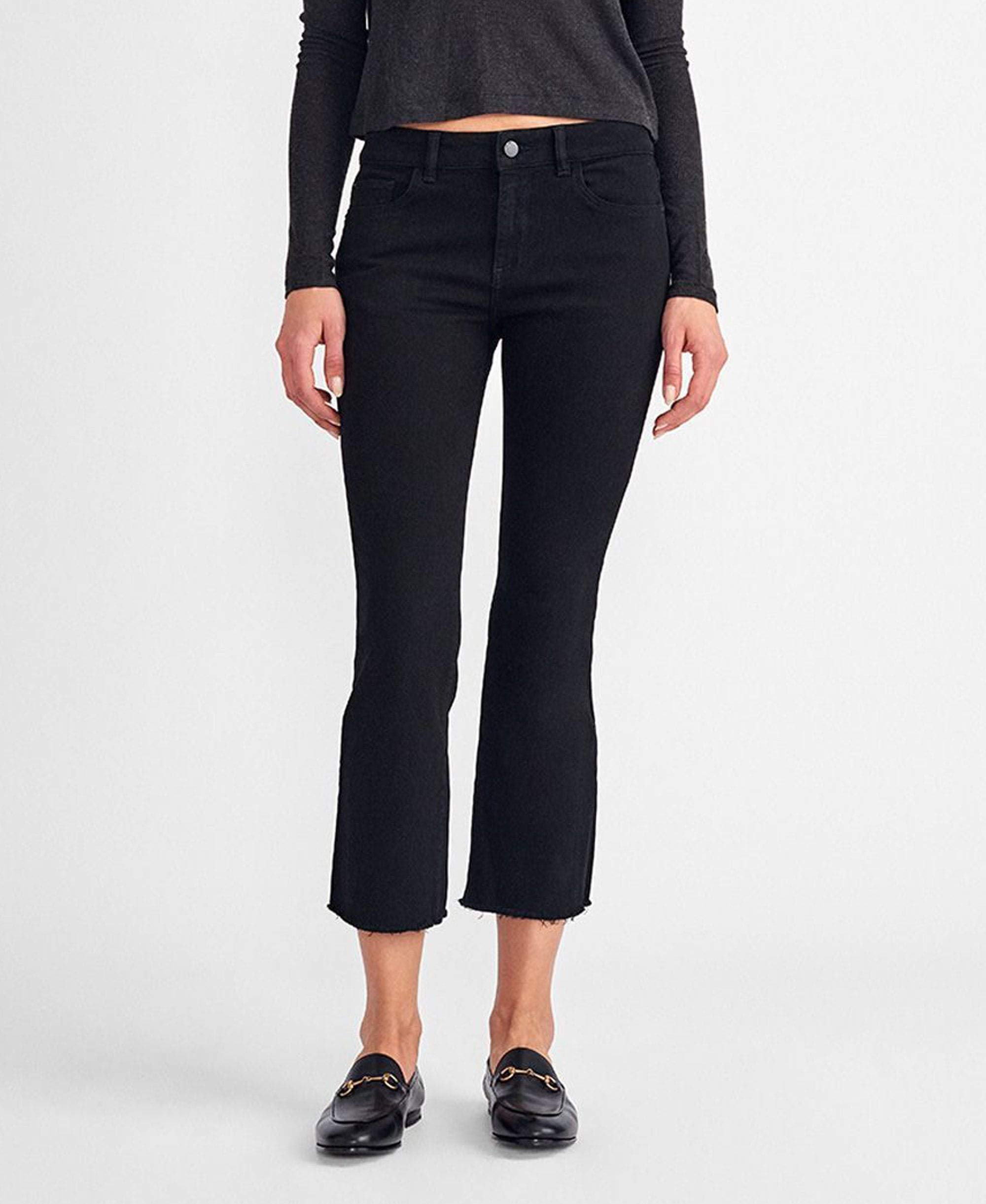 DL1961 Women's Lara Instasculpt Cropped Flare Jeans - High Waist Stretch Denim Pants for Women | Perfect for Casual Wear, Date Night & Office Outfits