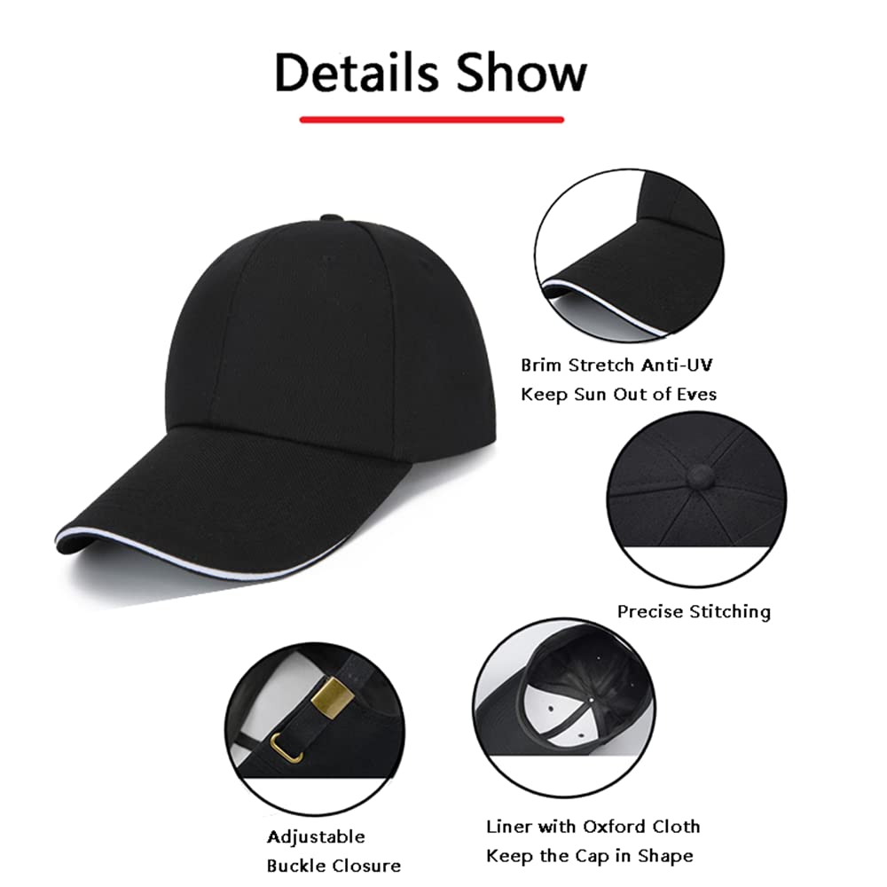 Custom Embroidered Hats 10 Pack - Personalized Cotton Baseball Caps with Adjustable Snapback for Men & Women - Perfect for Sports, Outdoor Activities & Team Events