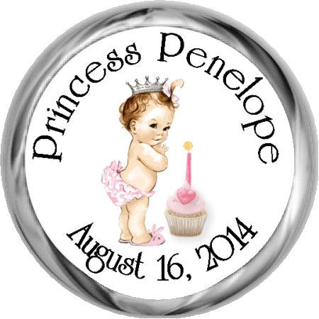 Vintage Princess 1st Birthday Party Invitation Cards - Elegant Customizable Invites for Baby Girl's First Birthday Celebration - Perfect for Princess Theme Parties, Baby Showers & Special Milestone Events